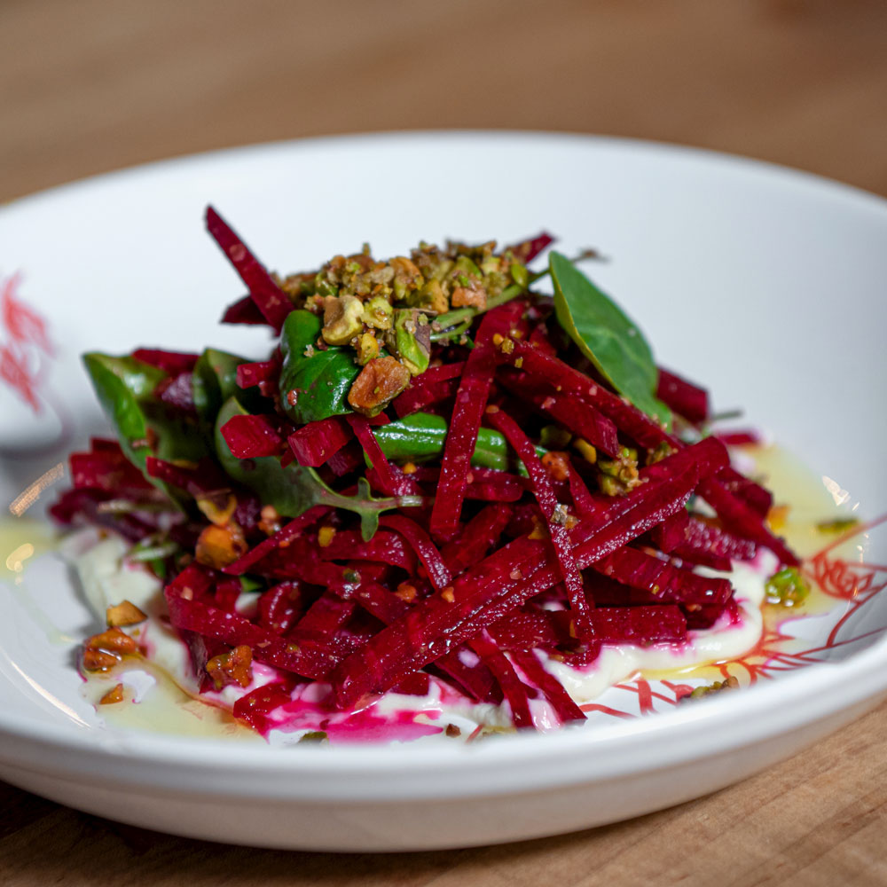 Holiday Recipes - Beet Salad with Pistachio Vinaigrette