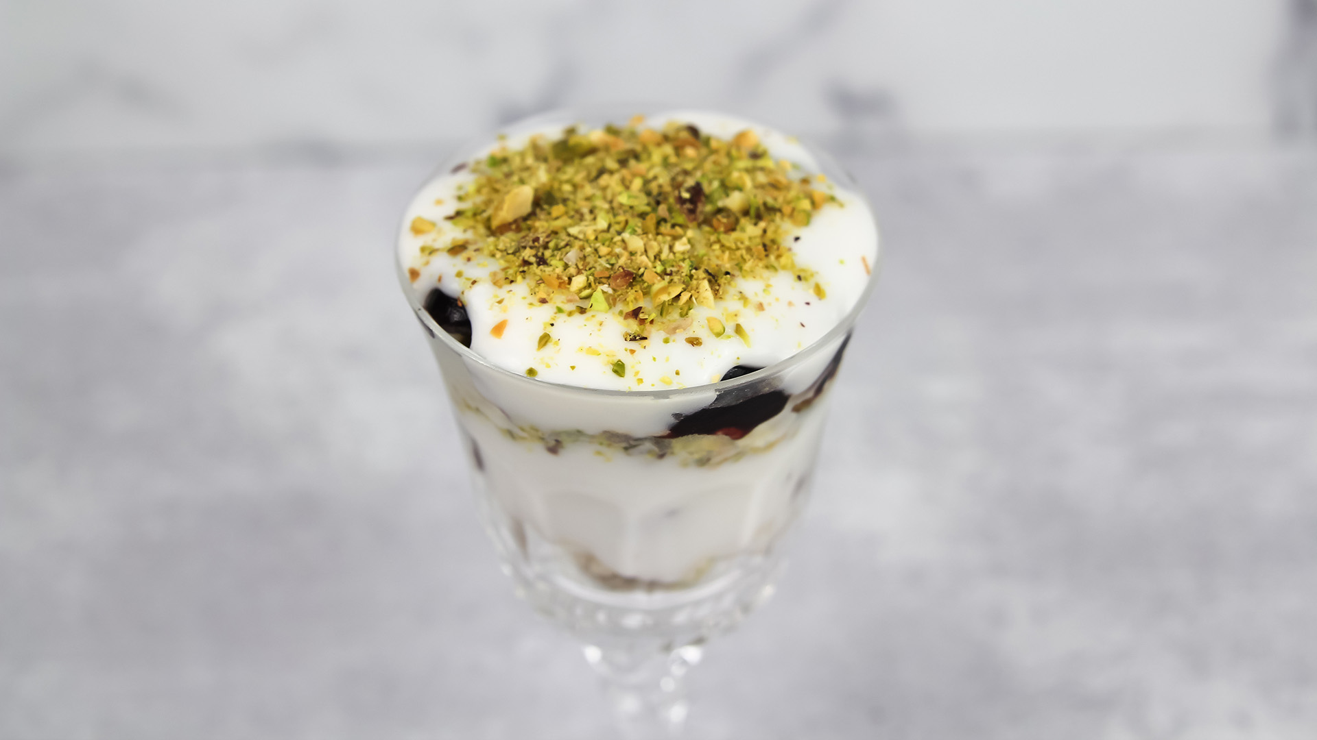 Cherry Pistachio Parfait