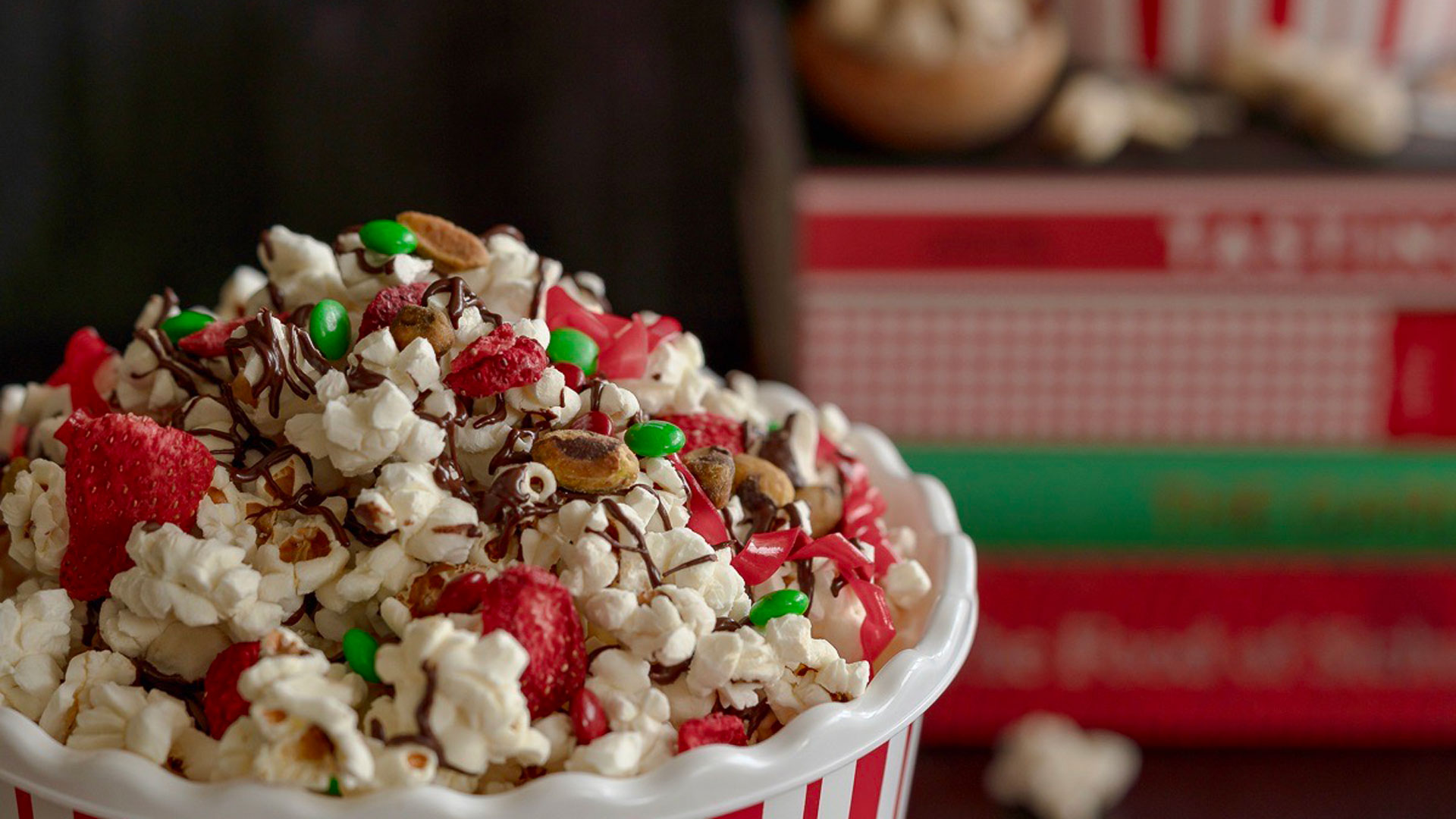 Pistachio Holiday Popcorn