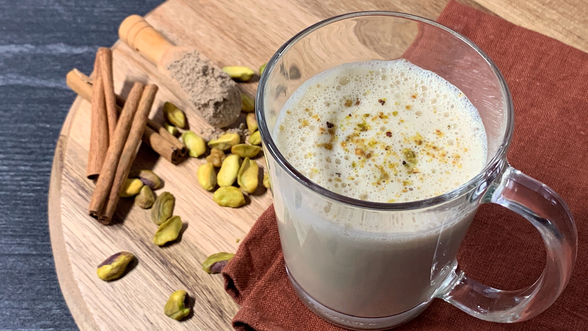 Pistachio Milk Chai Spiced Latte 