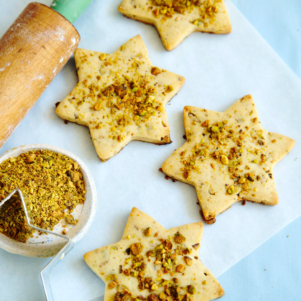 Pistachio Shortbread Cookies