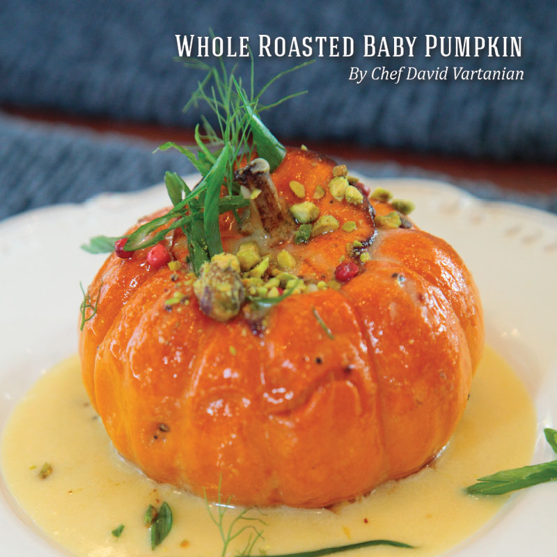 Holiday Recipes - Whole Roasted Baby Pumpkin