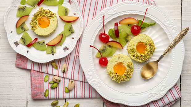 Pistachio and Mango Terrine