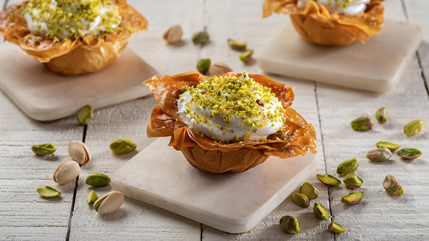 Pistachio Phyllo Cups