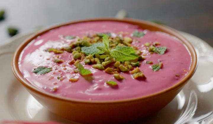 Beetroot Roasted Pist Raita