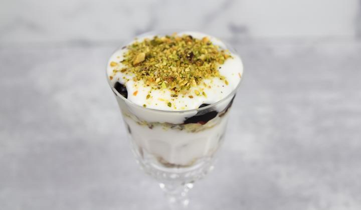 Cherry Pistachio Parfait