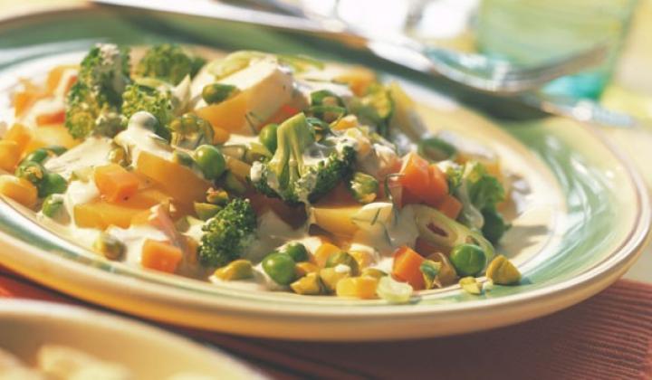 GARDEN VEGETABLE PISTACHIO POTATO SALAD