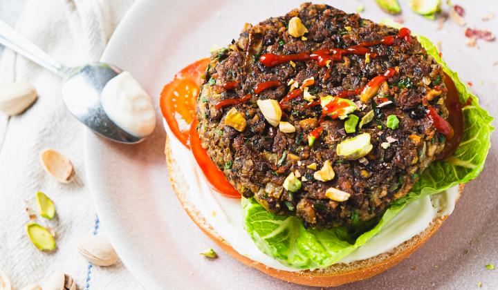 Lentil Pistachio Burger