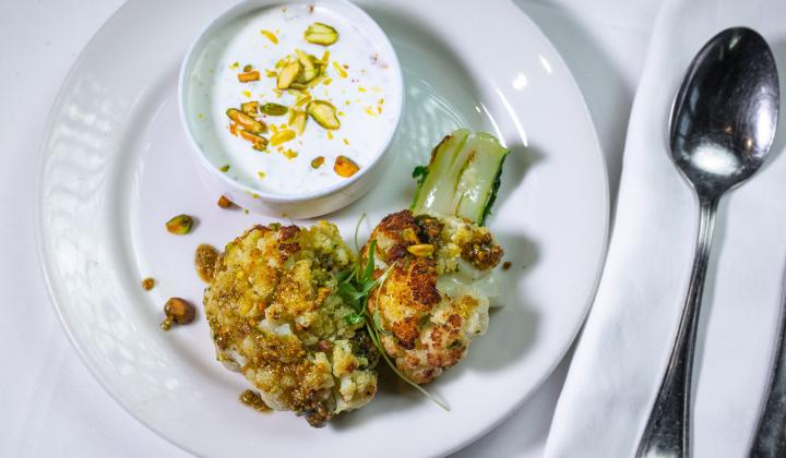 Cauliflower with pistachios