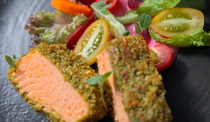 Pista Crusted Salmon