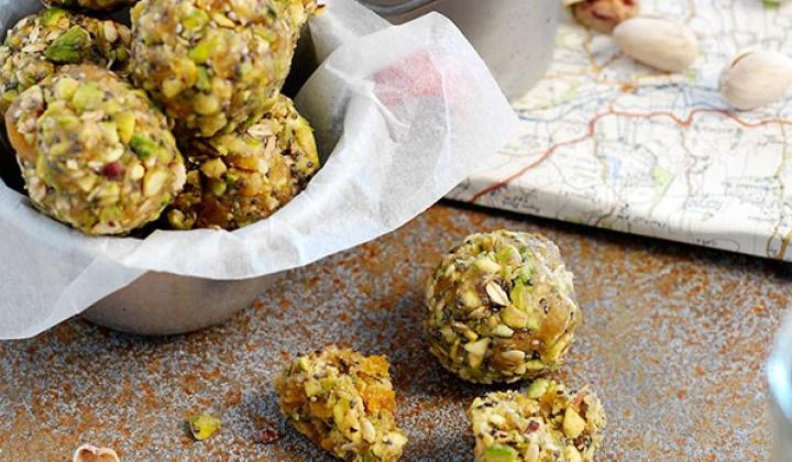 Pistachio and Apricot Powerballs