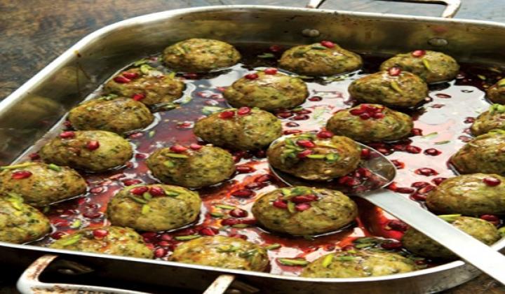 Pistachio and Pomegranate Meatballs 