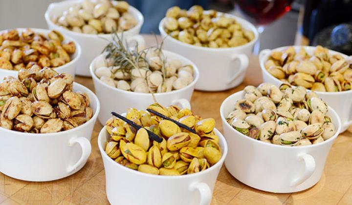 Pistachios with Black and White Peppercorns 